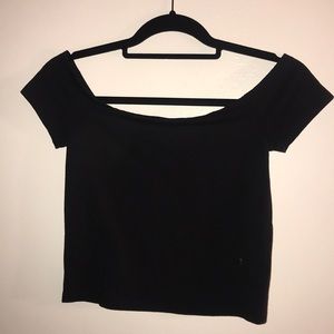 pacsun off the shoulder crop top